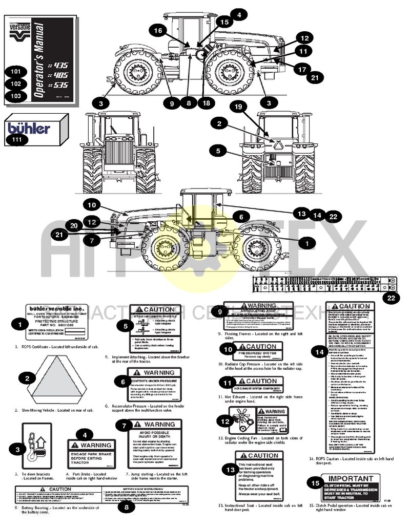 Чертеж ННТ наклейки безопасности и инструкции (8DCL01)